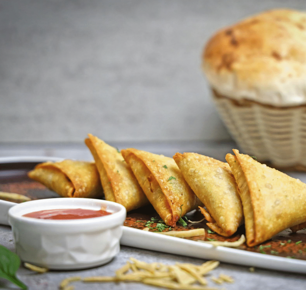 Samosa-with-dip